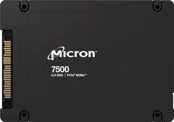 Технопапа · Внутренний твердотельный накопитель Micron 7500 PRO 15.36TB (MTFDKCC15T3TGP-1BK1JABYY) черный, NVMe U.3 (15mm)