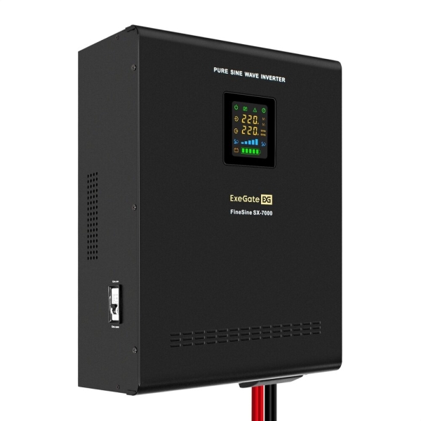 Технопапа · ИБП (инвертор, синус, для котла, настенный) ExeGate FineSine Sx-7000. lcd. avr.2sh. t <7000va/5000w, чи