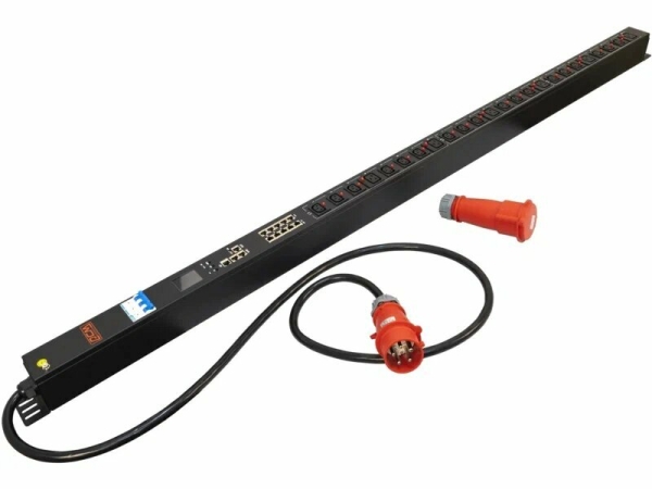 Технопапа · Блок распределения питания Powercom PDU-32AVMS24-18C3-6C9-3P верт. размещ. C13 C19 с сетевым монитори