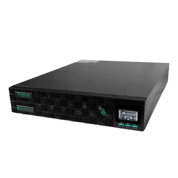 Технопапа · ИБП Systeme Electric Smart-Save Online SRT (SRTSE1500RTXLIG2-NC), 1500VA/1500W, синусоида, LCD-дисплей, черный