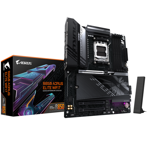 Технопапа · Материнская плата Gigabyte B850 AORUS ELITE WIFI7, AM5, AMD B850, ATX, RTL (B850 AORUS ELITE WIFI7)