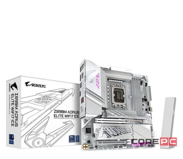 Технопапа · Материнская плата для персонального компьютера Gigabyte Z890M AORUS ELITE WF7 ICE