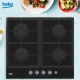Технопапа · Встраиваемая газовая варочная панель Beko HILG 64235 S, 60 см, черный