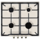 Технопапа · Варочная поверхность газовая Gefest ПВГ 1212 К55, 4 конфорки, эмалированная поверхность, с газ-контролем и электророзжигом