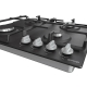 Технопапа · Газовая варочная панель GORENJE G641EXB, 4 конфорки, с газ-контролем, черная