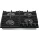 Технопапа · Газовая варочная панель GORENJE GT642SYB, 60 см, 4 конфорки, автоподжиг и газ-контроль, чугунные решетки, черный