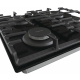 Технопапа · Газовая варочная панель GORENJE GT642SYB, 60 см, 4 конфорки, автоподжиг и газ-контроль, чугунные решетки, черный