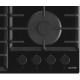 Технопапа · Газовая варочная панель GORENJE GT642SYB, 60 см, 4 конфорки, автоподжиг и газ-контроль, чугунные решетки, черный