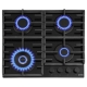 Технопапа · Варочная панель Gorenje GTW642SYB, 4 газовых конфорки, газ-контроль, электроподжиг, закаленное стекло