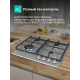 Технопапа · Газовая варочная поверхность Gorenje GW641XHF, 4 конфорки, нержавеющая сталь