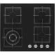 Технопапа · Газовая варочная панель Krona CALORE 60 BL 59 см, 4 конфорки электроподжиг газконтроль, черный