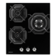 Технопапа · Газовая панель Krona Optima ALBERO 45 BL, 4 конфорки, 3 конфорки WOK, цвет черный