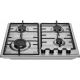 Технопапа · Варочная панель газовая MAUNFELD EGHS.64.3STS-ES/G сталь, встраиваемая, 4 конфорки, газ-контроль, 59 см