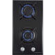 Технопапа · Варочная панель газовая MAUNFELD EGHG.32.1CB/G черная, встраиваемая, газ-контроль, 2 конфорки, 29 см
