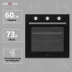 Технопапа · Электрический духовой шкаф Krona BIRNE 60 BL, 73 литра, чёрного цвета