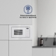 Технопапа · Микроволновка MAUNFELD MBMO820SGW10 встраиваемая, с грилем и разморозкой, белая, 20 литров