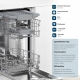 Технопапа · Посудомоечная машина встраиваемая BOSCH SPV4EMX10E, 45 см, Теплообменник, Автооткрывание дверцы, Луч, Защита от протечек