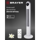 Технопапа · Вентилятор напольный колонный BRAYER BR4956, 60Вт, LED-дисплей, пульт ДУ, 3 скорости, таймер, 110см, белый