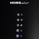 Технопапа · Вытяжка кухонная HOMSAIR ART 1050WL, 3 скорости, 1050 м³/ч, черная