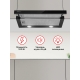 Технопапа · Вытяжка кухонная HOMSair FLAT 60 Glass черный, телескопическая, встраиваемая, 2 скорости, 60 см