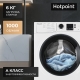 Технопапа · Узкая стиральная машина Hotpoint (6кг), 16 программ, цифровой дисплей, 1000 об./мин