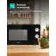 Технопапа · Микроволновая печь (СВЧ) Gorenje MO20E1B черный, мощность 800Вт, объем 20л, покрытие камеры жаропрочная эмаль