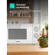 Технопапа · Микроволновая печь Gorenje MO20E1W2 белый, мощность 800Вт, объем 20л, покрытие камеры эмаль, механическое управление