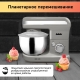 Технопапа · Миксер планетарный BBK KBM1400 серый, объем чаши 4 л, максимальная мощность 1500 Вт, 6 скоростей работы, импульсный режим, сменные насадки