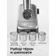 Технопапа · Мясорубка RED Solution RMG-1213-6, 7 в 1, мощность 1340Вт, насадка для кебе, черный