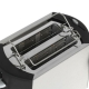 Технопапа · Тостер Polaris PET0812A черный/матовый, мощность 800Вт, 2 отсека, 6 режимов работы