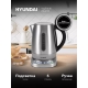 Технопапа · Чайник Hyundai HYK-S7770, нержавеющая сталь, 1,7 л, мощность 2200 Вт