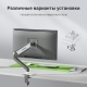 Технопапа · Кронштейн для мониторов ЖК Digma D-MM101 серый 17"-32" макс.9кг крепление к столешнице поворот и нак