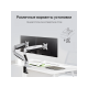 Технопапа · Кронштейн для мониторов жк Digma D-MM302D серый 17"-35" макс.9кг крепление к столешнице поворот и наклон