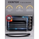 Технопапа · Мини печь CENTEK CT-1530-36 Convection: черный, 1600Вт, 36л, воздушная конвекция, 5 режимов, жарочный шкаф.