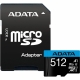 Технопапа · Карта памяти microSDXC UHS-I A-Data Premier Pro 512 ГБ, 100 МБ/с, 1X, Class 10, AUSDX512GUICL10A1-RA1, переходник SD