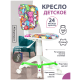 Технопапа · Кресло детское Бюрократ CH-W204/F, обивка: ткань, цвет: мультиколор, рисунок маскарад (CH-W204/F/MASKARAD)