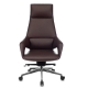 Технопапа · Бюрократ Кресло руководителя Бюрократ _DAO-2 коричневый кожа с подголов. крестов. алюминий
