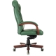 Технопапа · Бюрократ Кресло руководителя Бюрократ T-9928Walnut зеленый, кожа, крестов. металл/дерево