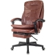 Технопапа · Бюрократ Кресло руководителя Бюрократ T-9950MSG-F коричневый эко. кожа крестов. пластик подст. для ног
