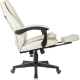 Технопапа · Кресло руководителя Бюрократ T-9950MSG-F слоновая кость эко. кожа крестов. пластик подст. для ног