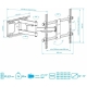 Технопапа · Кронштейн для телевизора настенный наклонно-поворотный Arm Media PARAMOUNT-60 / до 75 дюймов / vesa 600x400