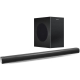Технопапа · Саундбар Ginzzu GM-515, 3 полосы, Bluetooth, дерево/металл, черный