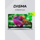 Технопапа · 43" Телевизор Digma DM-LED43UQB31, QLED, 4K Ultra HD, черный, смарт ТВ, Google TV
