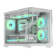 Технопапа · Корпус Formula Crystal U2M Floe белый без бп mATX 9x120mm 1xUSB3.1 audio bott PSU
