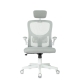 Технопапа · Кресло офисное «Бюрократ» MC-W101-H, с подголовником, сетка/ткань, цвет светло - серый/белый