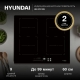 Технопапа · Варочная панель Hyundai HHI 6781 BG, индукционная, 4 зоны нагрева, стеклокерамическая, черная