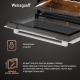 Технопапа · Электрический духовой шкаф Weissgauff EO 459 PDW, большой объём 50л, 3 стекла дверцы, 8 режимов, Гриль, Конвекция