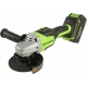 Технопапа · Шлифмашина угловая аккумуляторная Greenworks GD24AG 24В с АКБ и ЗУ