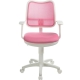 Технопапа · Детское кресло Бюрократ CH-W797/PK/TW-13A, ткань + сетка, пластик, до 120 кг, розовое