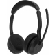 Технопапа · Наушники с микрофоном Jabra Evolve2 55, Link380c MS Stereo черный накладные BT оголовье (25599-999-899)